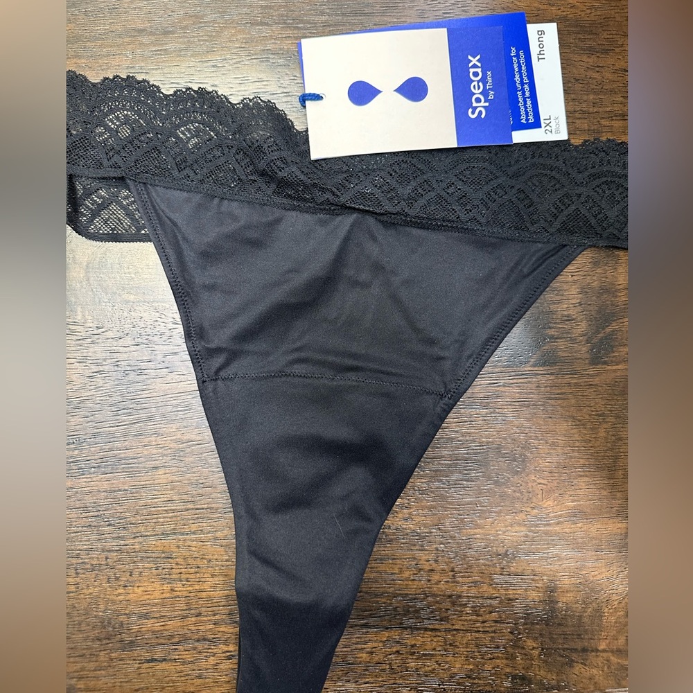 Brand NEW pack of 5 Speax underwear by Thinx  Size XXL 2X Thong